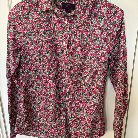 J. Crew Liberty Button-Down Shirt Size 6 - Picture 2 of 5
